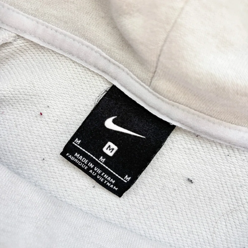 Nike Women Funnel Neck Pullover Sweatshirt Size M Vertical Logo Cozy
